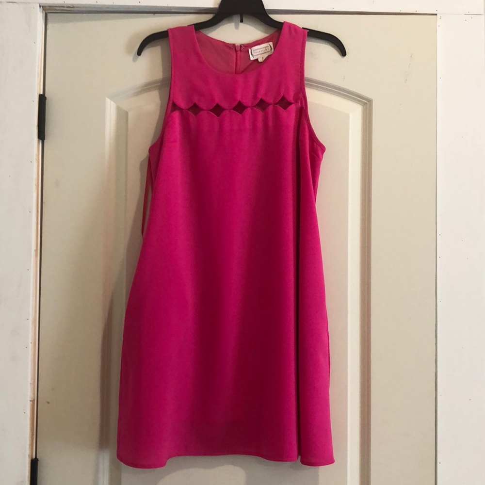 Hot pink dress